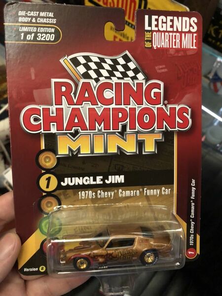 CHASE ! gold strike チェース レア racing champions mint 1970 Chevrolet camaro funny car chevy シボレー カマロ ファニーカー