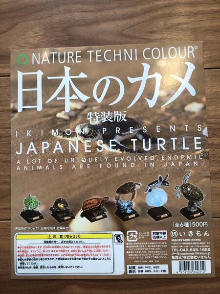 台紙 ポップ ネイチャーテクニカラー 日本のカメ 特装版 いきもん 1枚 ガチャ