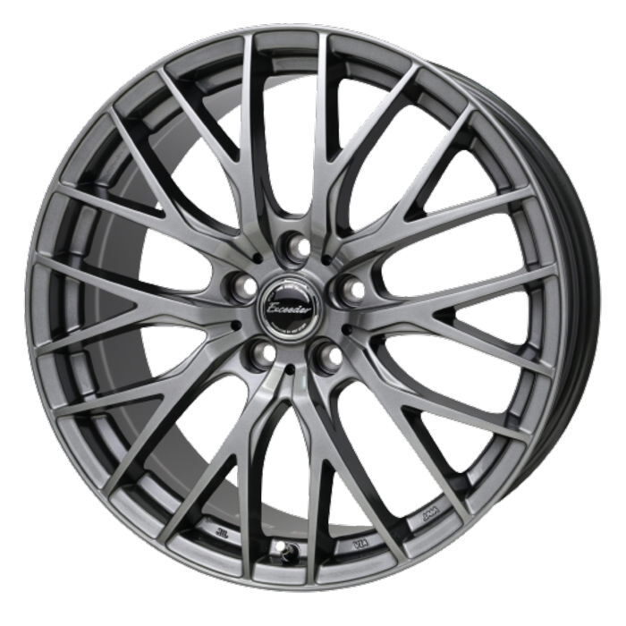 BRIDGESTONE NEWNO 185/65R15 Exceeder E05 ダークシルバー 15インチ 6J+43 5H-114.3 4本セット