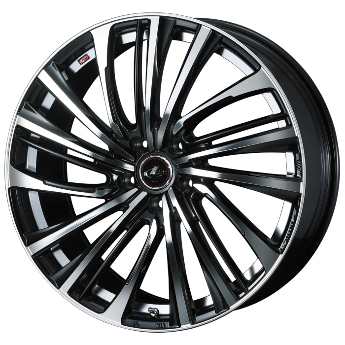 BRIDGESTONE NEWNO 195/45R17 LEONIS FS PBMC 17インチ 7J+47 5H-114.3 4本セット