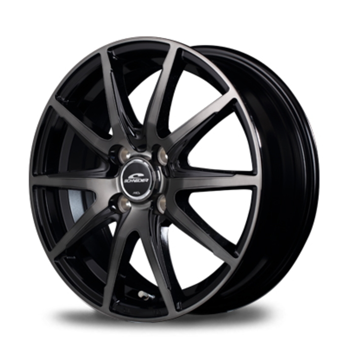 BRIDGESTONE NEWNO 165/55R14 SCHNEIDER DR-02 ブラック/ブラッククリア 14インチ 5.5J+38 4H-100 4本セット