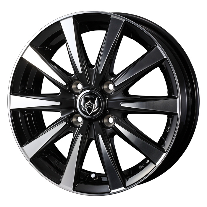 BRIDGESTONE REGNO GRV2 205/65R15 RIZLEY DI ブラックポリッシュ 15インチ 5.5J+50 4H-100 4本セット
