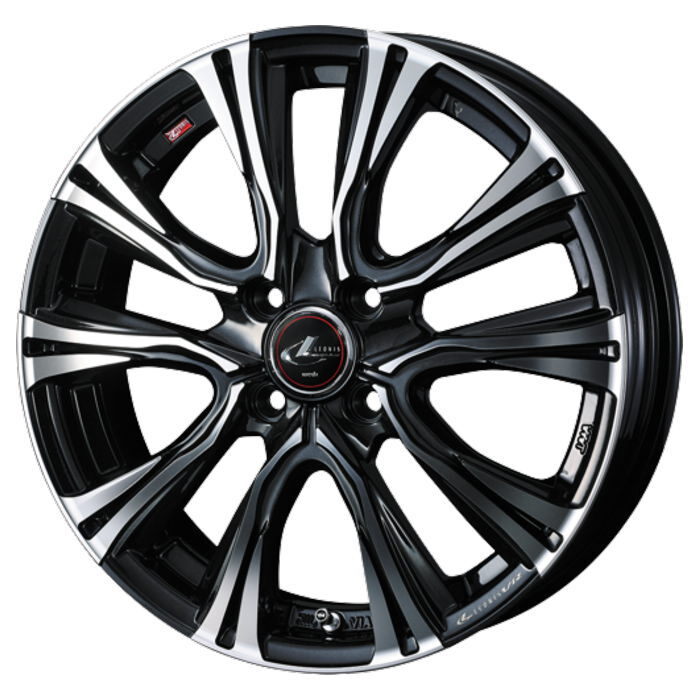 BRIDGESTONE POTENZA S007A 205/50R16 LEONIS VR PBMC 16インチ 6J+42 4H-100 4本セット