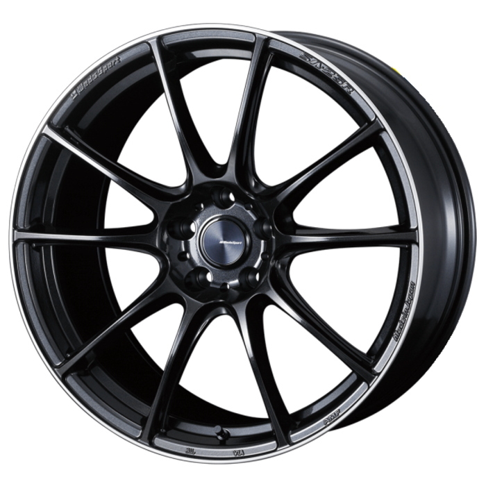 BRIDGESTONE POTENZA S007A 225/40R19 WedsSport SA-25R METAL BLACK/F 19インチ 9.5J+48 5H-114.3 4本セット