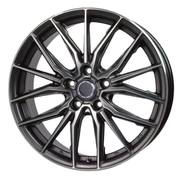 BRIDGESTONE POTENZA Adrenalin RE004 205/40R17 Precious AST M4 ガンメタポリッシュ 17インチ 7J+38 5H-114.3 4本セット