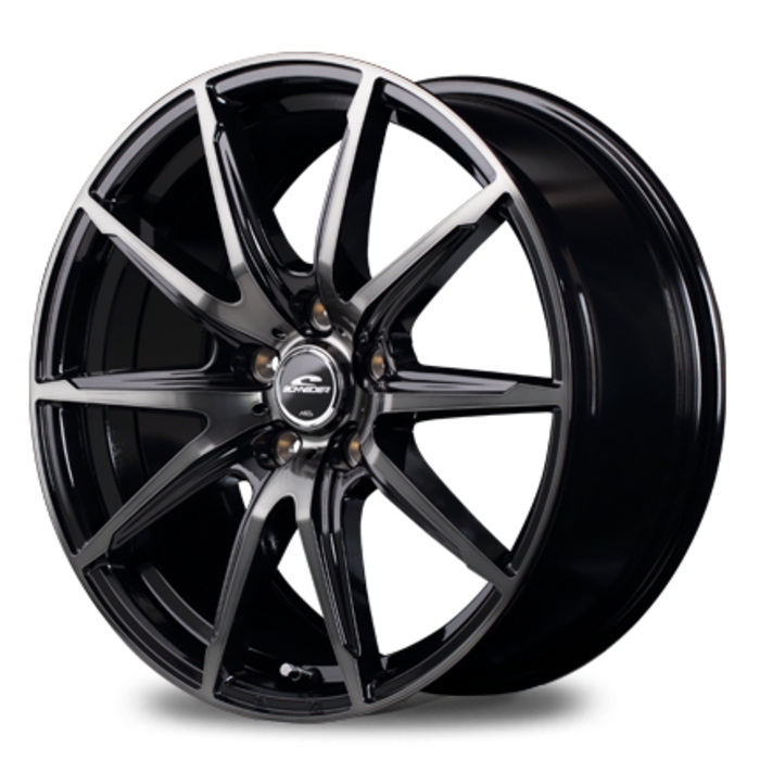 BRIDGESTONE ECOPIA NH200 215/55R17 SCHNEIDER DR-02 ブラック/ブラッククリア 17インチ 7J+50 5H-100 4本セット