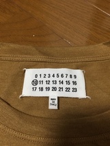 美品☆【Maison Margiela】ラミーコットン 半袖Tシャツ 44 ブラウン 茶 メゾンマルジェラ_画像4