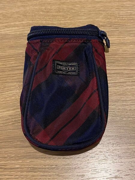 ポーター PORTER チェック柄 ポーチ クリーニング済み