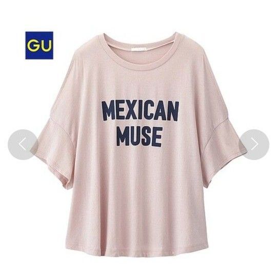 GU グラフィックTシャツ ロゴTシャツ プリントTシャツ