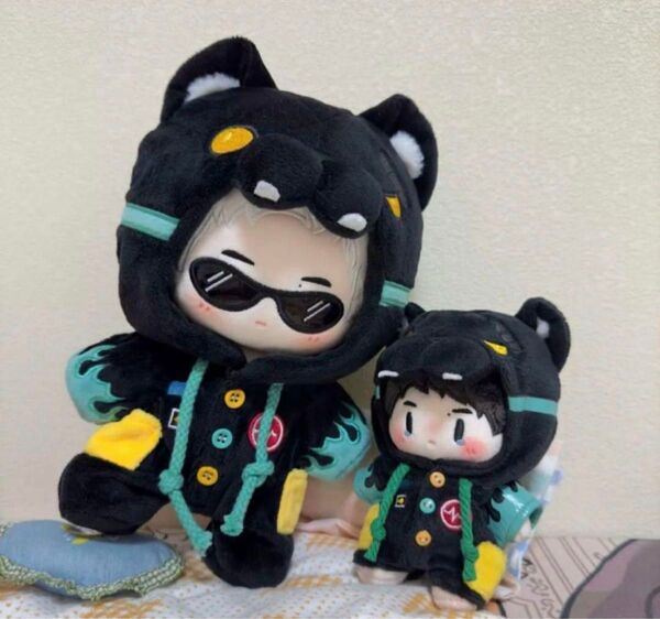 20cm 王一博 黒豹お洋服 ぬいぐるみ 着せ替え 専用衣装