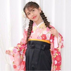 小学生大学生卒業式 袴 ヘアアクセサリー付き