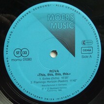 ◆ ROVA / This, This, This, This ◆ Moers Music 01080 (West Germany) ◆_画像3
