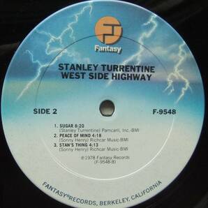 ◆ STANLEY TURRENTINE / West Side Highway ◆ Fantasy F-9548 (promo) ◆の画像4