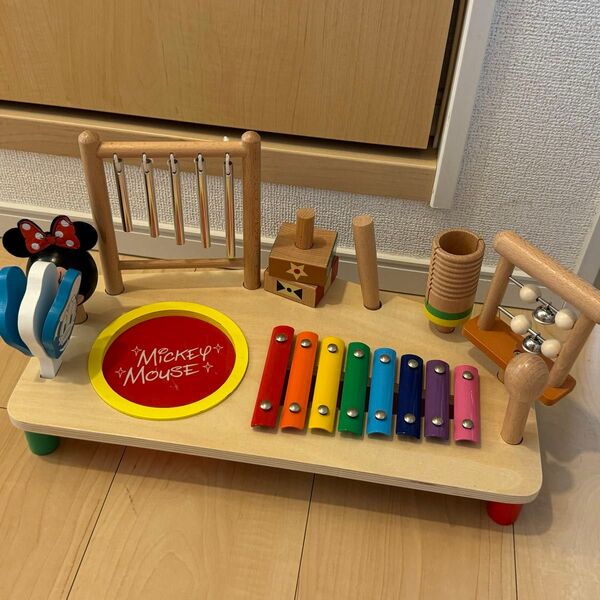 ディズニー 木製 楽器 おもちゃ