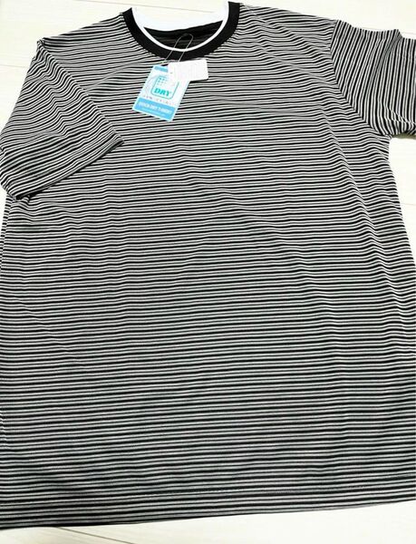 新品 メンズ 丸首 トップス 半袖 LL Tシャツ ボーダー
