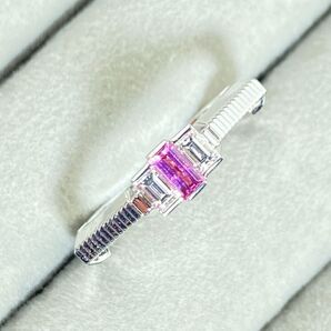 【19-4】【GUCCI‐ Link to Love】ルベライト&ダイヤリング