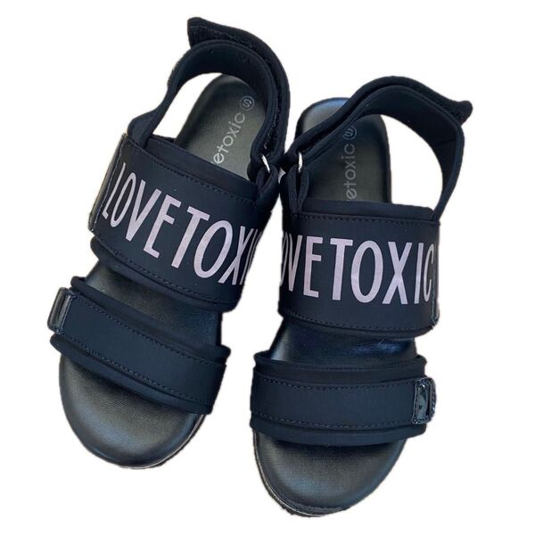 価格相談不可 LOVETOXIC ラブトキ 厚底 ベルト スポーツサンダル S 22〜22.5cm