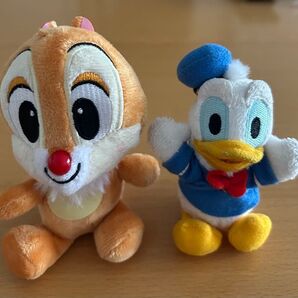 ドナルドダック、チップとデール ぬいぐるみチャーム