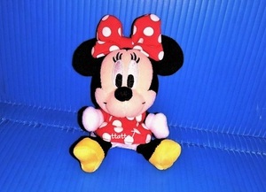 ☆TDL☆Disney☆Minnie Mouse☆ミニーマウス☆ぬいぐるみバッジ☆ヌイグルミ☆東京ディズニーランド 10725