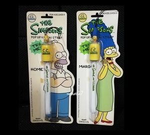 ☆非売品☆C.C. Lemon☆The Simpsons☆HOMER☆MARGE☆C.C.レモン☆シンプソンズ☆ホーマー☆マージ☆ストラップセット