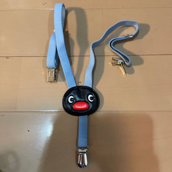 送料無料 ピングー 子供用サスペンダー PINGU 水色 送料込み