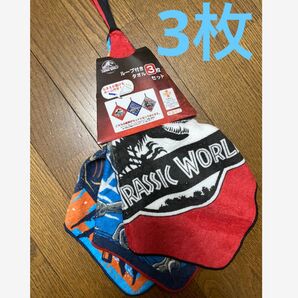 3枚/ジュラシックワールド★ループ付きタオル、ループタオル