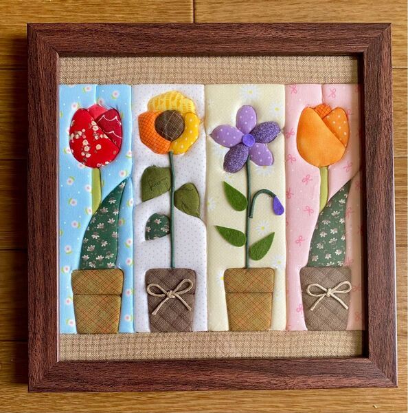 きめこみパッチワーク チューリップ ハンドメイド さくらほりきり