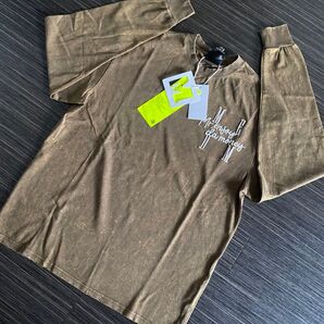 【MEDM】MR. ENJOY DA MONEY 刺繍 長袖 Tシャツ(s)