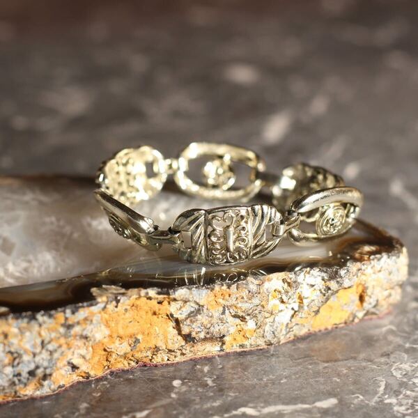 USA VINTAGE METALWORK DESIGN BRACELET/アメリカ古着メタルワークデザインブレスレット