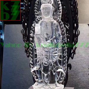 Art hand Auction [भाग्यशाली आभूषण] जेड आभूषण क्रिस्टल कन्नन बोधिसत्व कमल का फूल खड़ी मूर्ति हस्तनिर्मित बौद्ध धर्म बौद्ध वेदी बौद्ध सामान सजावट सौभाग्य फेंग शुई मूर्तिकला शिल्प ★ ऊंचाई 43 सेमी वजन 3.38 किग्रा R80, मूर्ति, वस्तु, ओरिएंटल मूर्तिकला, बौद्ध प्रतिमा