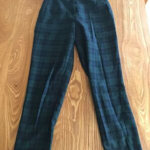 ヨーロッパのファストファッション canda c and a ブラックウォッチ パンツ チェック柄 チェック ボトムス