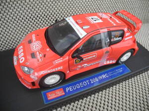 [ minicar ]*1/18* Peugeot 206WRC Rally GB 2004* Sunstar made * new goods.# 3862*