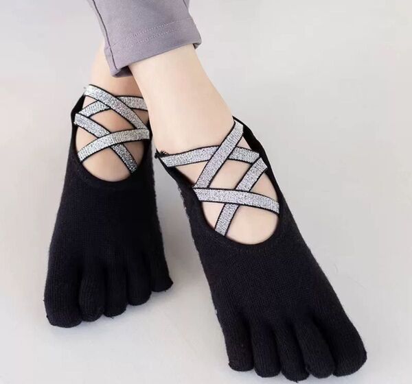 【toesox】トゥソックス 5本指ソックス 滑り止め ヨガ ピラティス バレエ