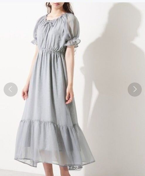Olive des Olive 二枚重ねリボンティアードロングワンピース