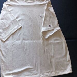 お値下げ4800⇒3900Champion」×「BEAMS」のオーバーサイズTシャツホワイト半袖Tシャツ チャンピオン