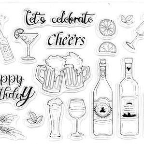 クリアスタンプ1128:cheers《2点で15%、3点で20%OFF》