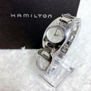美品 HAMILTON ハミルトン マリリン シルバー 腕時計 チェーン 箱付き 稼働品