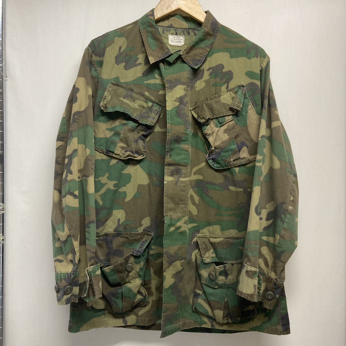 アメリカ軍 70年代 ジャングル ファティーグ ジャケット 美品 リップストップ 70s DEADSTOCK デッドストック U.S ARMY リップストップ