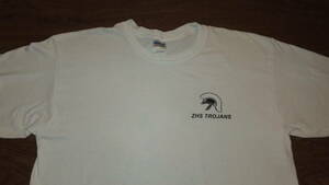 【US ARMY】CAMP ZAMA TROJANS 米軍座間高校 米陸軍キャンプ座間 ZHS ザマ アメリカンハイスクール JAPAN　ＴシャツサイズL