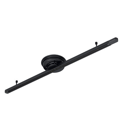 【4個セット】 YAZAWA 薄型シーリング直付けダクトレール1000mm ブラック LRD1001BKX4