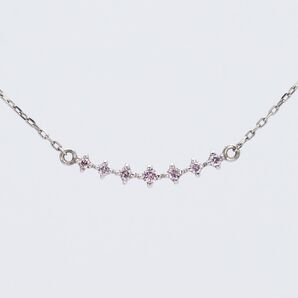 1点もの!Pt950/850 天然ピンクダイヤモンド 0.04ct ペンダント