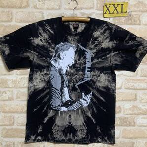 メタリカ Metallica T XXLサイズ Tシャツタイダイ 絞り染め ムラ染 イラスト
