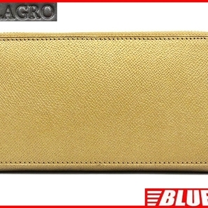 即決★MILAGRO★長財布 ミラグロ サイフ 金 本革 チャック式 本皮 レザー 財布 ウォレット 長サイフ メンズ レディース ロングウォレット