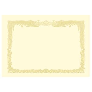【新品】(まとめ) タカ印 OA賞状用紙 クリーム B4 タテ書用 10-1077 1冊(10枚) 〔×5セット〕