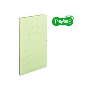 【新品】(まとめ)TANOSEE 背幅伸縮フラットファイル バインダー 2穴 A4タテ 1000枚収容 緑 30冊