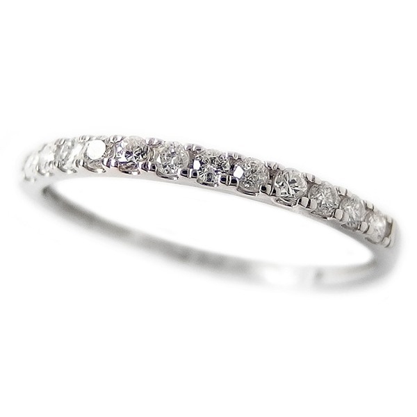 【新品】ダイヤモンド リング ハーフエタニティ 0.15ct 13号 プラチナ Pt950 0.15カラット シンプル 細身 エタニティリング 指輪