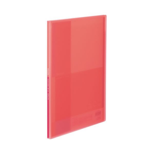 【新品】(まとめ)コクヨ クリヤーブック(Glassele) 固定式 A4タテ 10ポケット コーラルピンク ラ-GL10P 1冊 〔×50セット〕