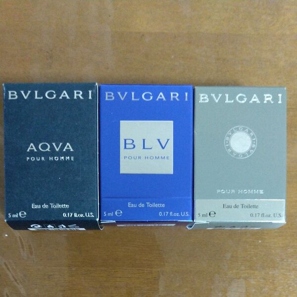 BVLGARI 香水 POUR HOMME 5ml 3セット 未使用