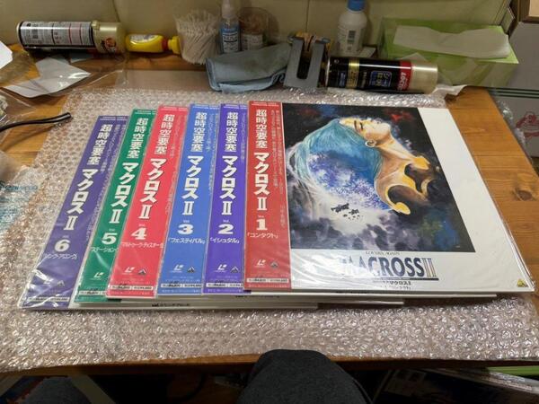 LD レーザーディスク 超時空要塞マクロス II / Macross 6枚セット(画像参照) 全帯付 状態綺麗 完品 送料無料 同梱可