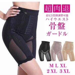 新品 未使用 骨盤ガードル くびれ ヒップアップ 補正下着 ハイウエスト ロング